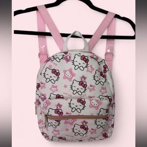 Hello Kitty Pink and White Kids Backpack with Bow Accents